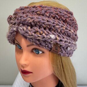 HANDMADE Chunky Twist Ribbed Crochet Ear Warmer Headband